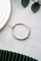 Heliophilia Silver Pulsera Multicolor con Colgante de Aleación de Latón y Cobre